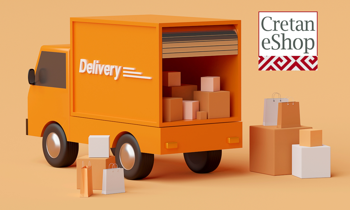 E-commerce,Concept,,Transportation,Shipment,Delivery,By,Truck,,3d,Rendering